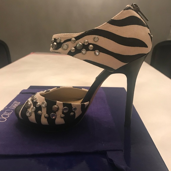 Jimmy Choo x H&M Zebra print sandals. Brand new never worn - Picture 5 of 9